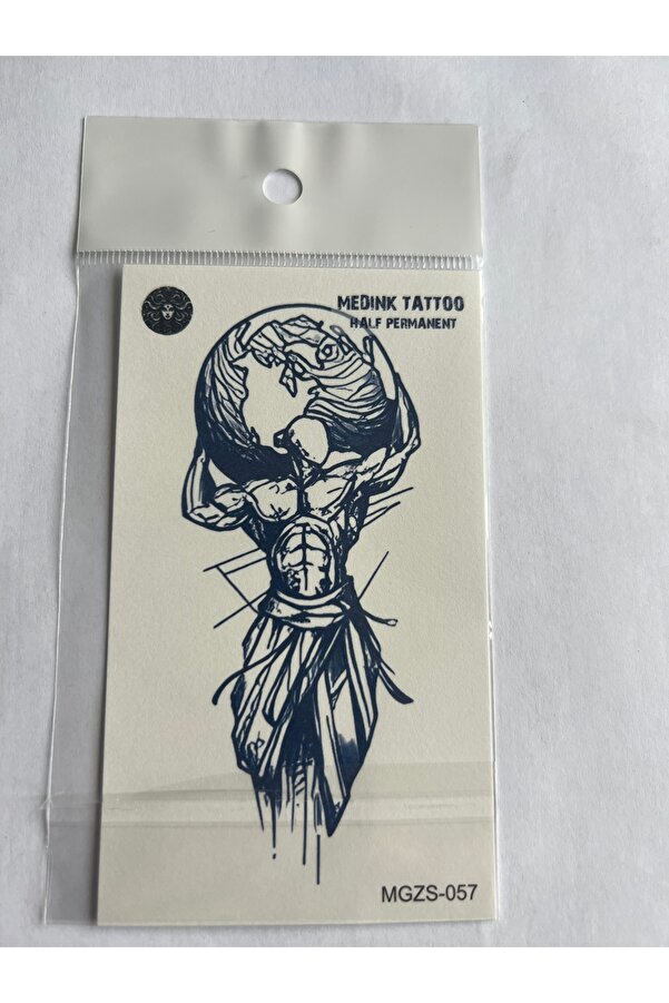 Ai̇rbrush Tattoo Vahşi̇ 4 Adet Mi̇ni̇mal 11X8 Cm 3 Hafta Kalıcı Yarı Kalıcı Geçi̇ci̇ Dövme