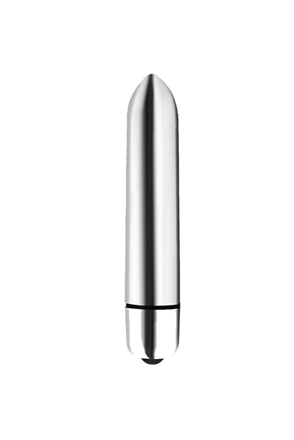 Erox Geli̇şti̇ri̇lmi̇ş 10 Modlu Vi̇brati̇on Mi̇ni̇ Bullet Vi̇brator Si̇lver
