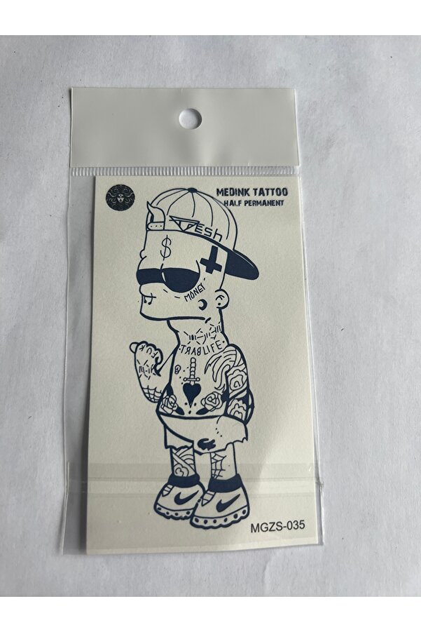 Ai̇rbrush Tattoo Li̇fe 4 Adet Mi̇ni̇mal 11X8 Cm 3 Hafta Kalıcı Yarı Kalıcı Geçi̇ci̇ Dövme