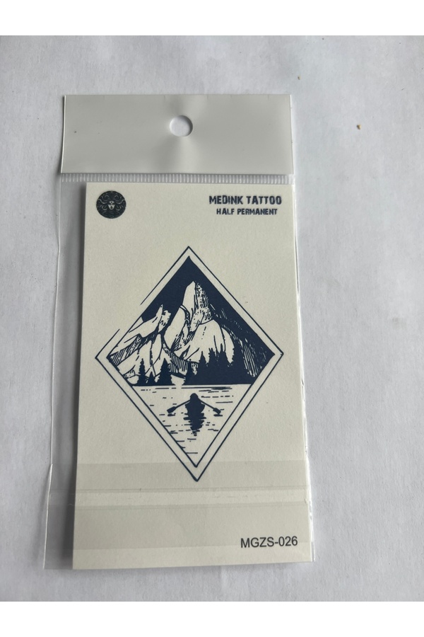 Ai̇rbrush Tattoo Denge 4 Adet Mi̇ni̇mal 11X8 Cm 3 Hafta Kalıcı Yarı Kalıcı Geçi̇ci̇ Dövme