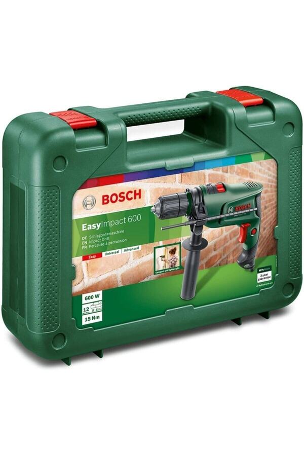 Bosch Darbeli Matkap Easyimpact 600 + 103 Parça Matkap Ucu Vidalama Ucu Lokma Ucu Seti