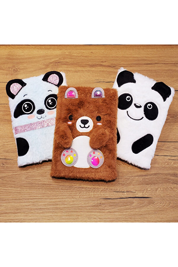 Ethab Ti̇caret Glbl-Tsti̇l4136 Panda Tasarımlı Peluş Defter