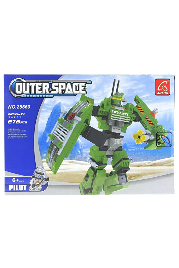 Ausi̇ni̇ Outer Space 276 Parça Yeşi̇l Robot