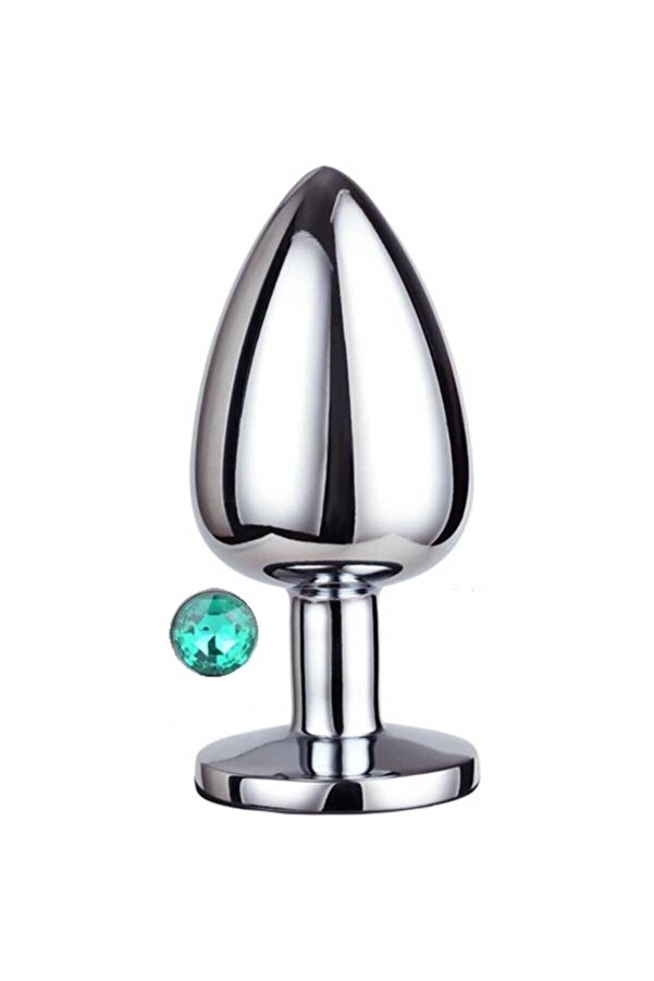 Meyrabest Medi̇um Green Anal Play Jewellery Anal Metal Plug