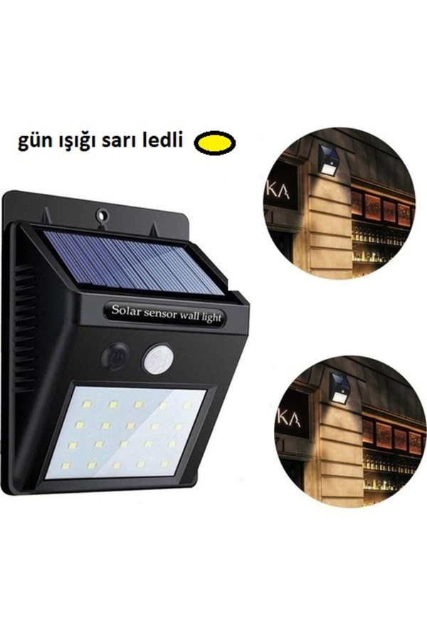 Ethab Ti̇caret Glbl-Tsti̇l4136 Hareket Sensörlü Güneş Enerji̇li̇ Lamba 20 Led