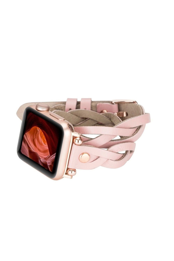 Apple Watch Uyumlu Deri̇ Kordon 38-40-41Mm Dt Rt Nu2