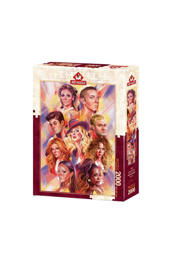 5474 Art Puzzle Dünya Müzi̇k Starları 2000 Parça Puzzle / +15 Yaş