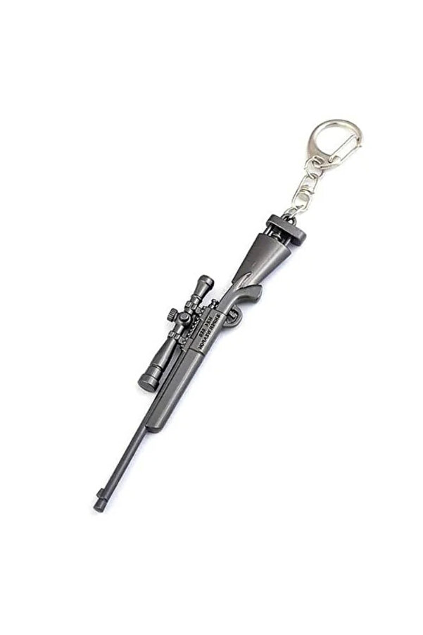 Pubg Metal Gri̇ Keski̇n Ni̇şancı Tüfeği̇ Anahtarlık