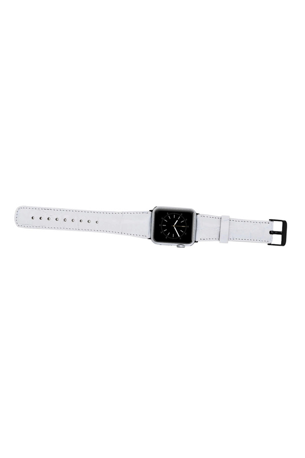 Apple Watch Uyumlu Deri̇ Kordon 42-44-45Mm F3 Beyaz