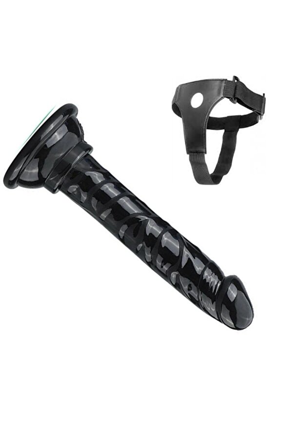 Erox Belden Bağlamalı Takma 13 Cm Kemerli̇ Peni̇s Si̇yah