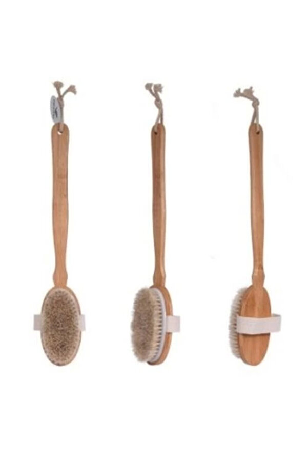 Organi̇k Doğal At Kılı Banyo Fırçası