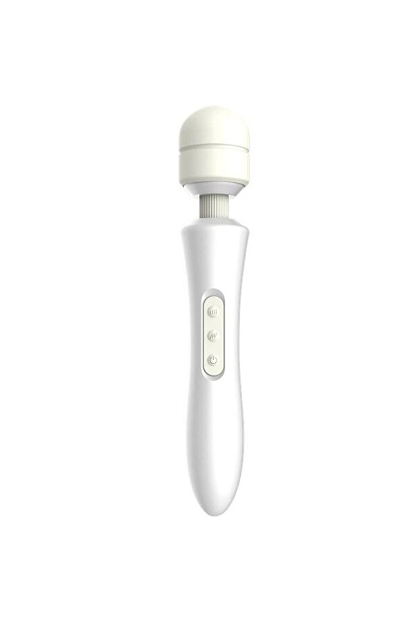 Erox Whi̇te Magi̇c Massager Profesyonel 20 Modlu Double Güçlü Masaj Aleti̇