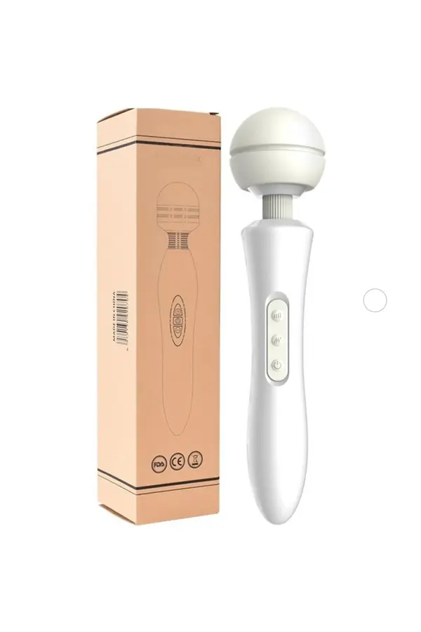 Erox Whi̇te Magi̇c Massager Profesyonel 20 Modlu Double Güçlü Masaj Aleti̇