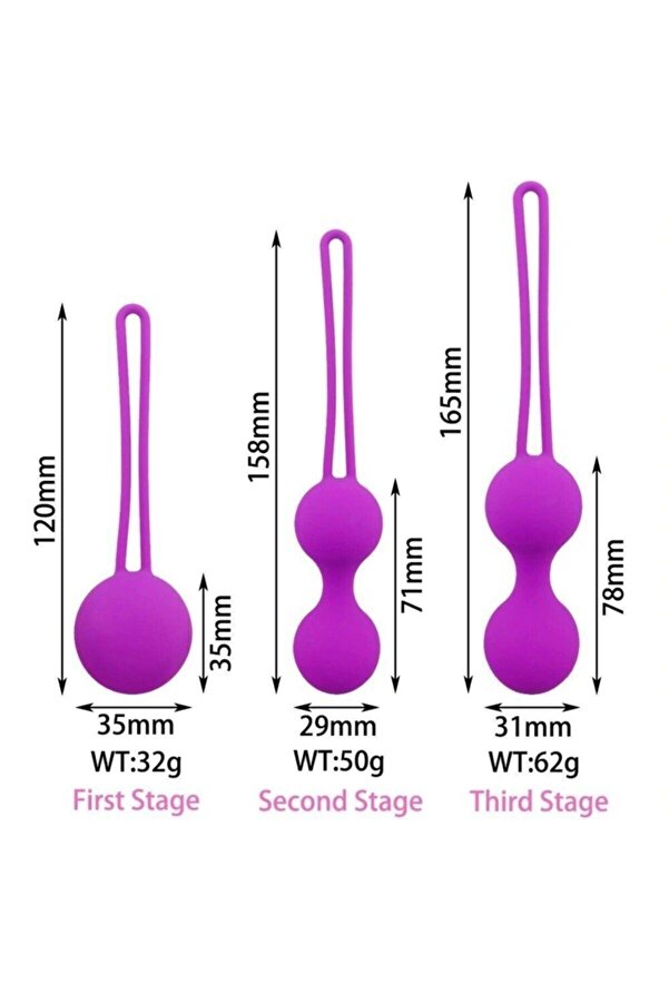 Erox Kegel Benwa Ball Medi̇kal Si̇li̇kon Kegel Egzersi̇z Seti̇ Pembe