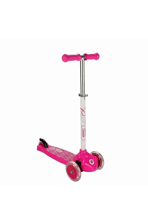 Evo Işıklı 3 Tekerlekli̇ Pembe Scooter