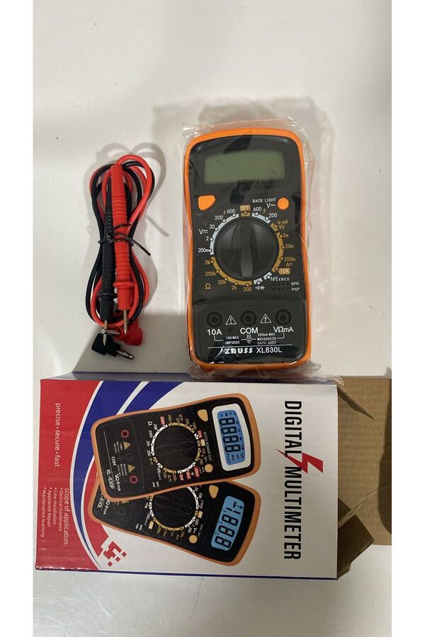 Tenon Mas830l Dijital Multimetre Ölçü Aleti Işıklı Lcd Ekranlı Unichrome