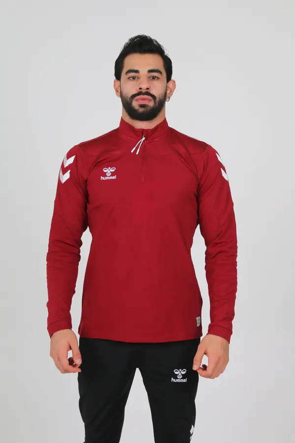 Hummel Oregon Antrenman Eşofman Üstü Bordo