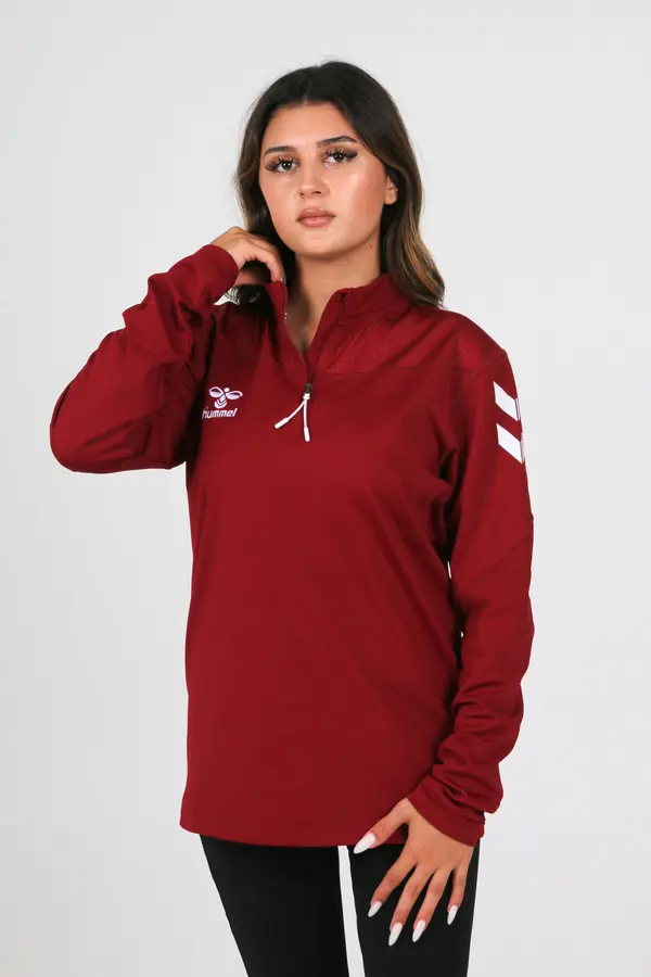 Hummel Oregon Antrenman Eşofman Üstü Bordo