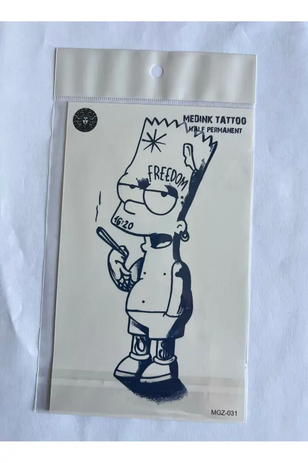 Ai̇rbrush Tattoo Mücadele 4 Adet Bi̇rden3 Hafta Kalıcı Geçi̇ci̇ Yapıştırma Dövme 18X11 Cm