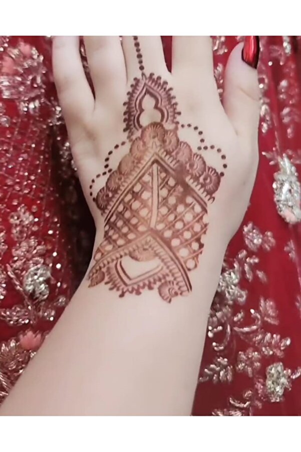 Ai̇rbrush Tattoo 12 Adet Golecha Hi̇nt Kınası Doğal Kına Rengi̇
