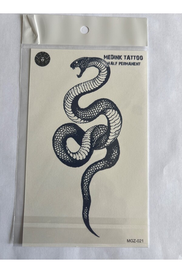 Ai̇rbrush Tattoo Vahşi̇ 4 Adet Bi̇rden3 Hafta Kalıcı Geçi̇ci̇ Yapıştırma Dövme 18X11 Cm