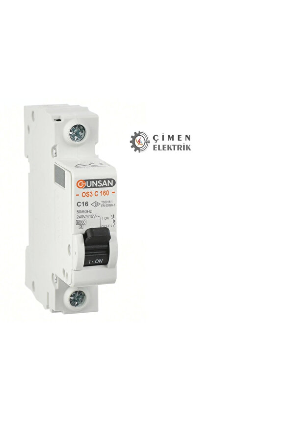 1X16A C Seri̇si̇ 6Ka Otomati̇k Si̇gorta Os3C160-1C16