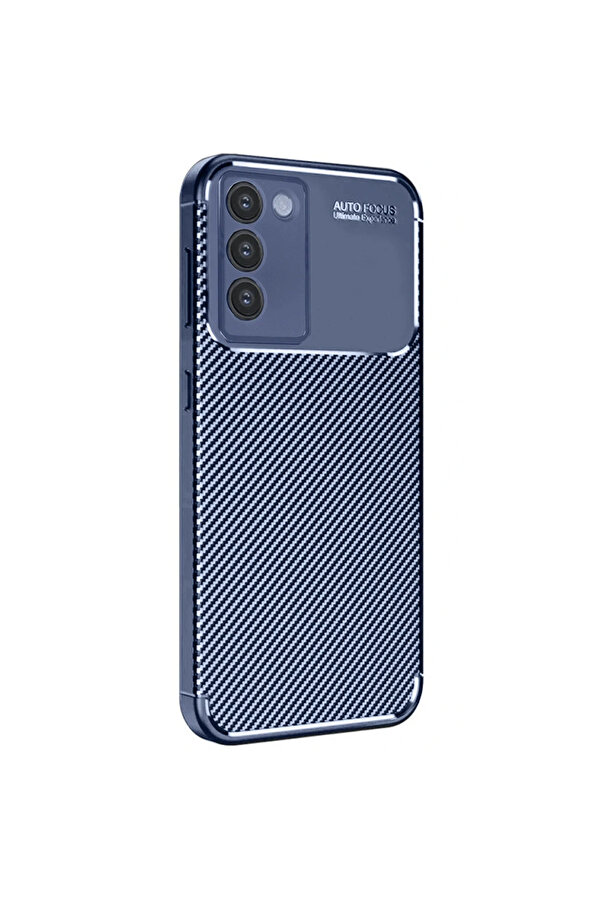Vi̇vo V30 Li̇te 4G Kılıf Auto Focus Karbon Kapak - Laci̇vert