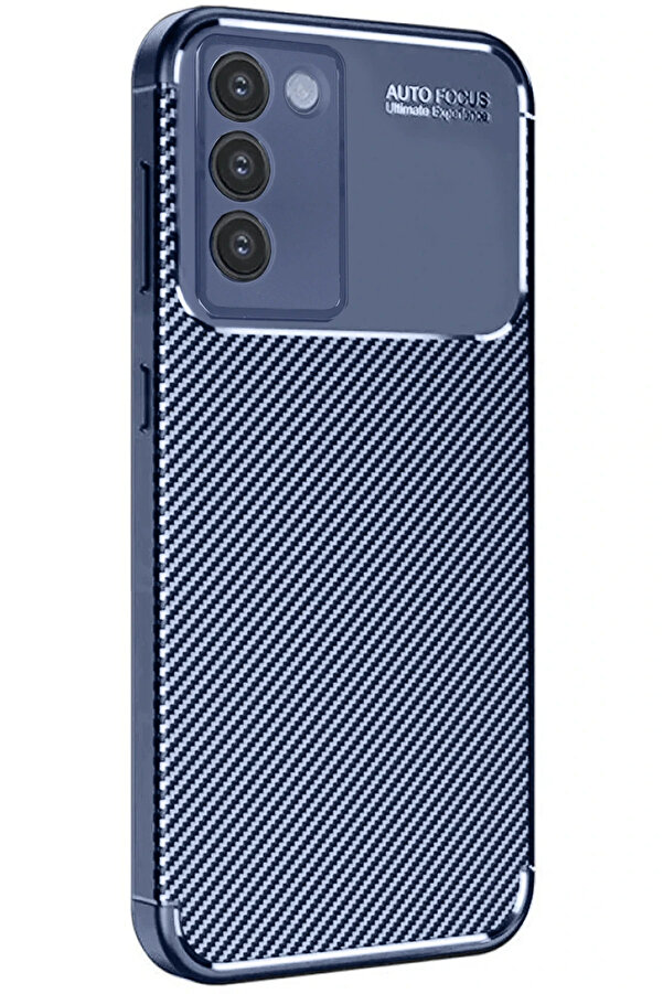 Vi̇vo V30 Li̇te 4G Kılıf Auto Focus Karbon Kapak - Laci̇vert