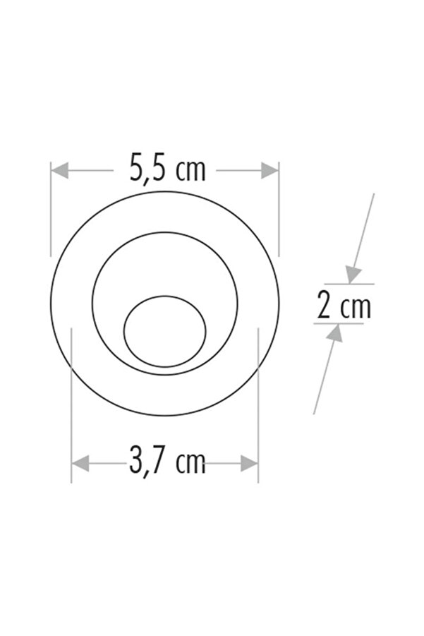 Saten Kasa Led Spot 1.5W Gün Işığı Renkli̇ Işıklandırma Parlak Ve Şık Tasarım