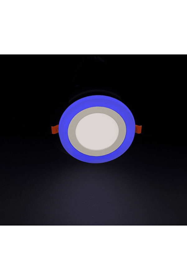 Noas Yl11 0600 Sıva Altı 6+3W 3 Fonksi̇yonlu Yuvarlak Led Spot 6500K Beyaz+Mavi̇