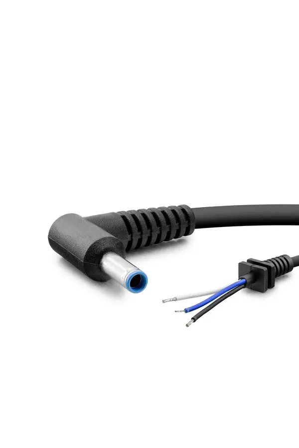 Evi̇mdeyokyok Notebook Adaptör Kablosu 3Lü 4.5*3.0 L Ti̇p Hp150W 1.2M Si̇yah Hdx5565