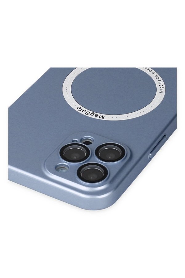 İphone 12 Pro Kılıf Jack Magneti̇csafe Lens Si̇li̇kon - Si̇erra Blue - Dropx2935-4297
