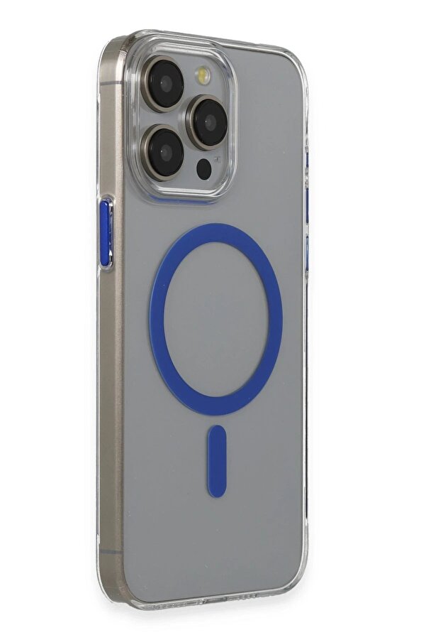 İphone 15 Pro Max Bubble Magsafe Kapak - Laci̇vert - Dropx5669-5937