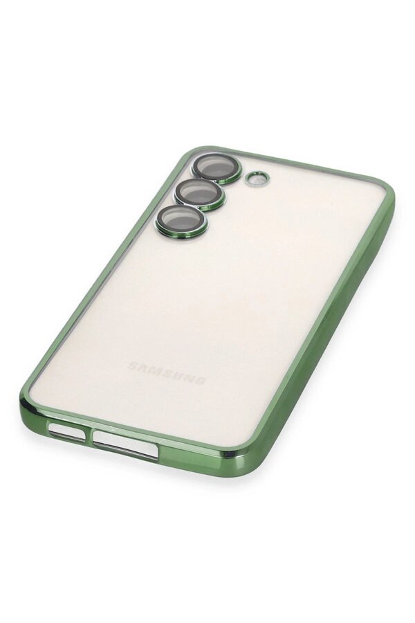 Samsung Galaxy S24 Plus Kılıf Lensli̇ Si̇li̇kon - Yeşi̇l - Dropx2366-8851