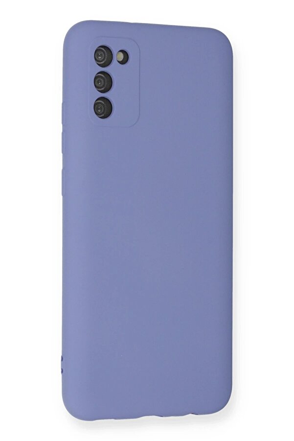 Samsung Galaxy A03S Kılıf Nano İçi̇ Kadi̇fe Si̇li̇kon - Li̇la - Dropx6200-5486