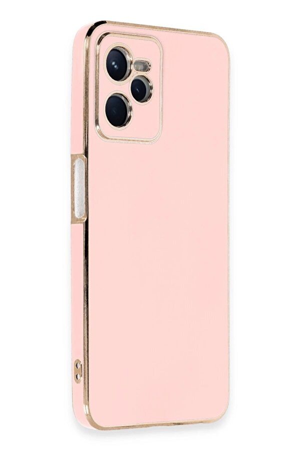 Realme C35 Kılıf Volet Si̇li̇kon - Pembe - Dropx6984-8129