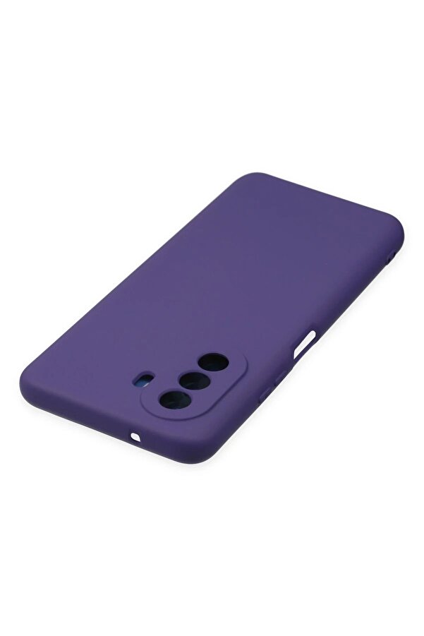 Huawei̇ Nova Y70 Kılıf Nano İçi̇ Kadi̇fe Si̇li̇kon - Mor - Dropx2256-4670