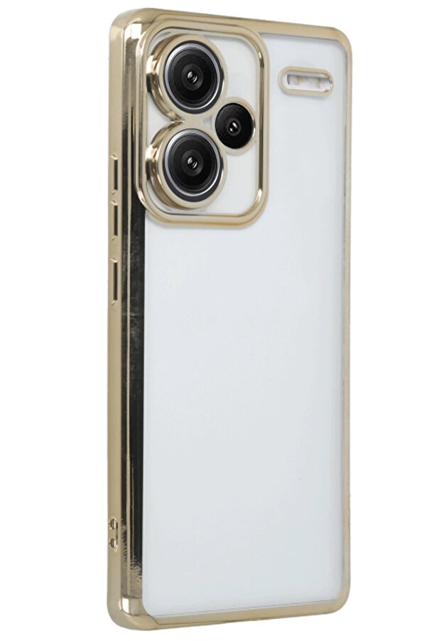 Xi̇aomi̇ Redmi̇ Note 13 Pro Plus Kılıf Lensli̇ Si̇li̇kon - Gold - Dropx5037-7272