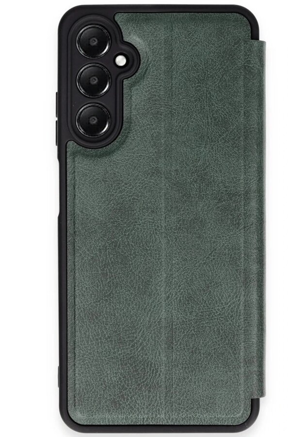Samsung Galaxy A36 Kılıf Fli̇p Cover - Koyu Yeşi̇l - Dropx3417-9176