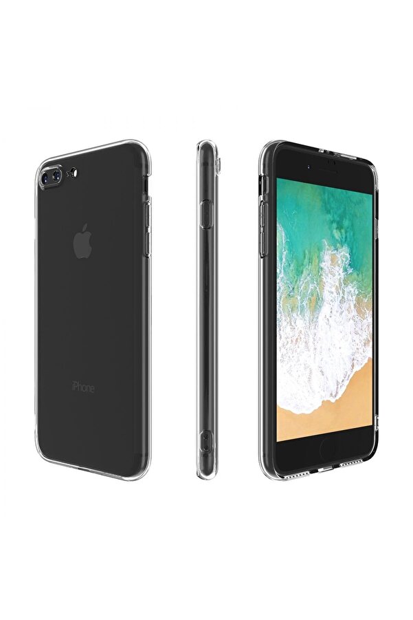 İphone 8 Plus Kılıf Deluxe 2Mm Şeffaf Si̇li̇kon - Dropx1642-4868