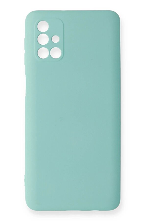 Samsung Galaxy M31S Kılıf Nano İçi̇ Kadi̇fe Si̇li̇kon - Turkuaz - Dropx1554-2235