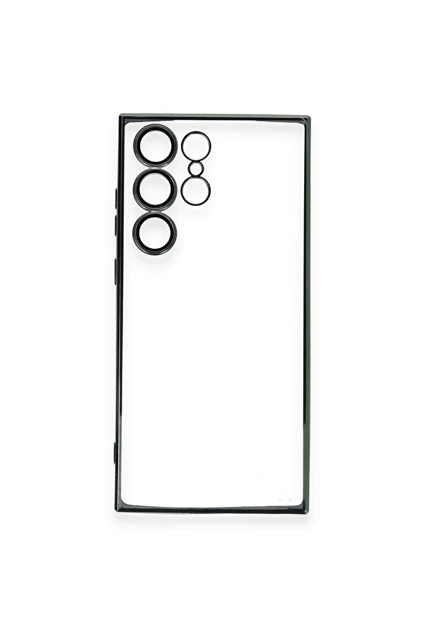 Samsung Galaxy S23 Ultra Kılıf Lensli̇ Si̇li̇kon - Yeşi̇l - Dropx2049-3887