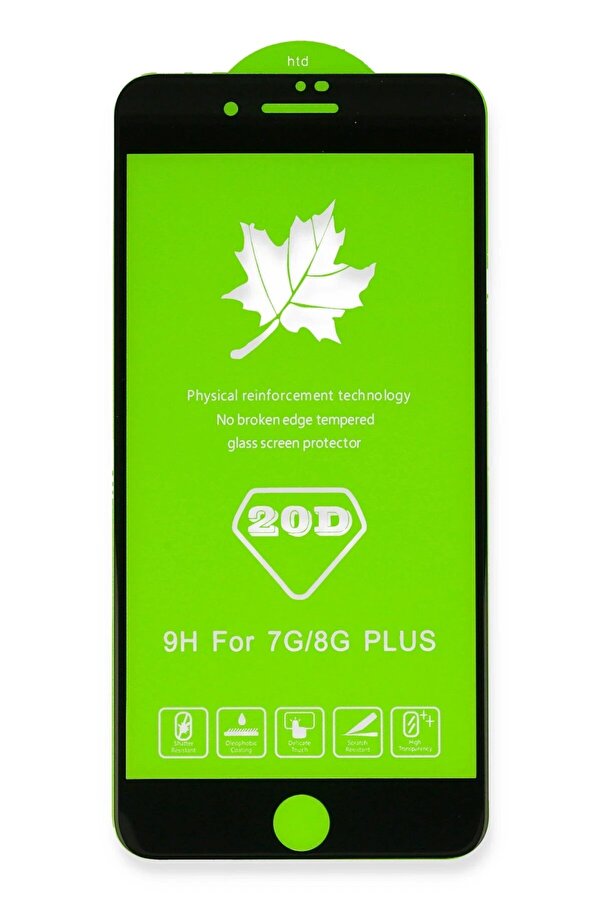 İphone 6 Plus 20D Premi̇um Cam Ekran Koruyucu - Beyaz - Dropx4983-3077