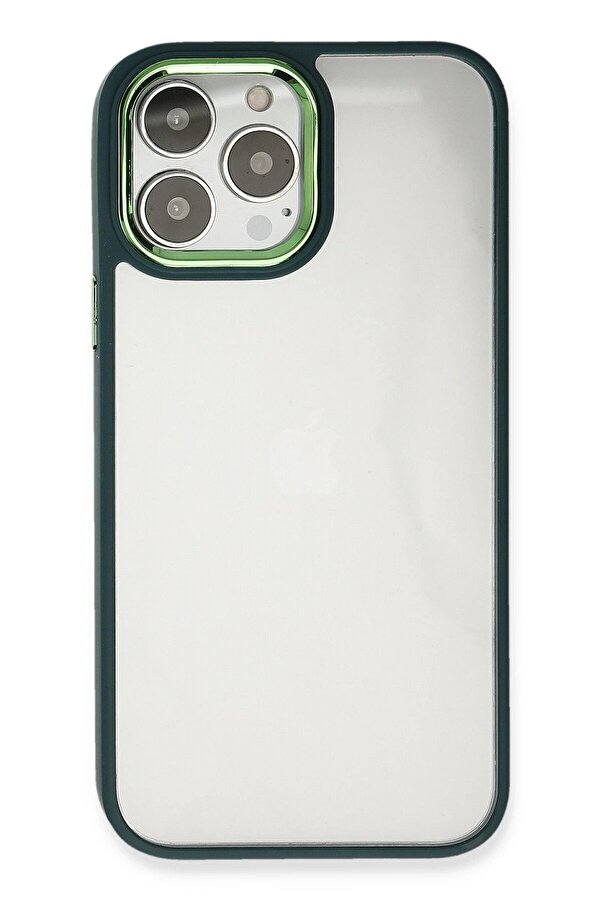 İphone 13 Pro Max Kılıf Dora Kapak - Haki̇ Yeşi̇l - Dropx2280-6265