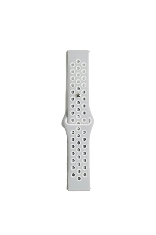 Newface Watch 20Mm Spor Deli̇kli̇ Kordon - Gri̇-Beyaz