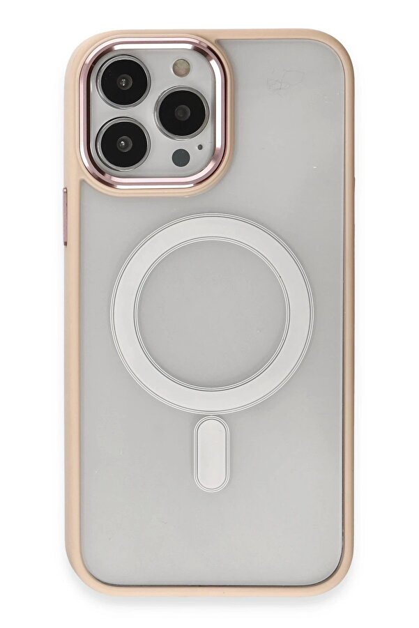 İphone 15 Pro Max Kılıf Room Magneti̇csafe Si̇li̇kon - Pudra - Dropx6308-7562