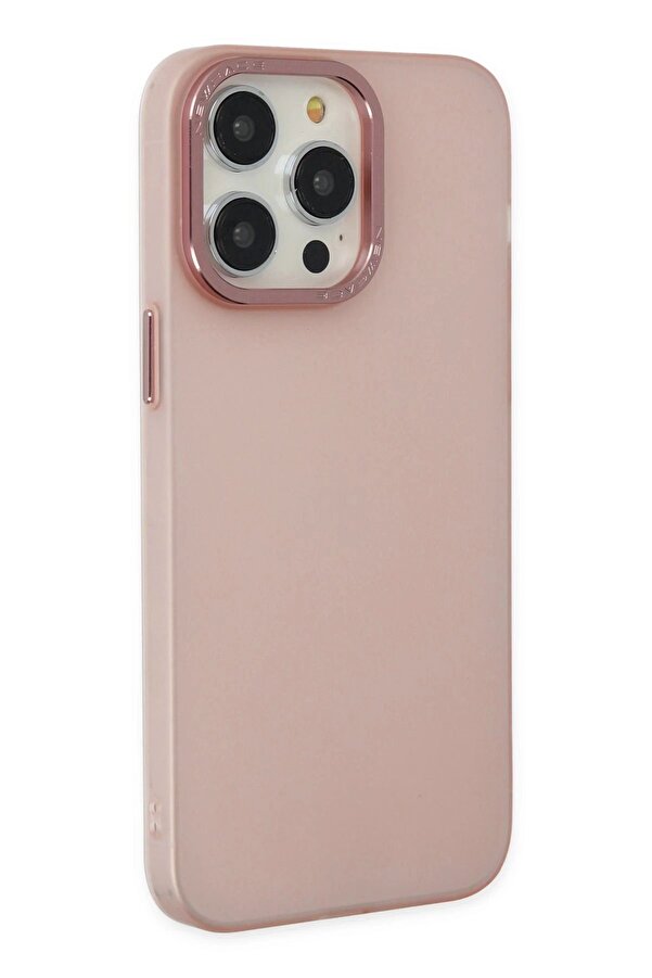 İphone 13 Pro Max Kılıf Modos Metal Kapak - Pembe - Dropx1622-6742