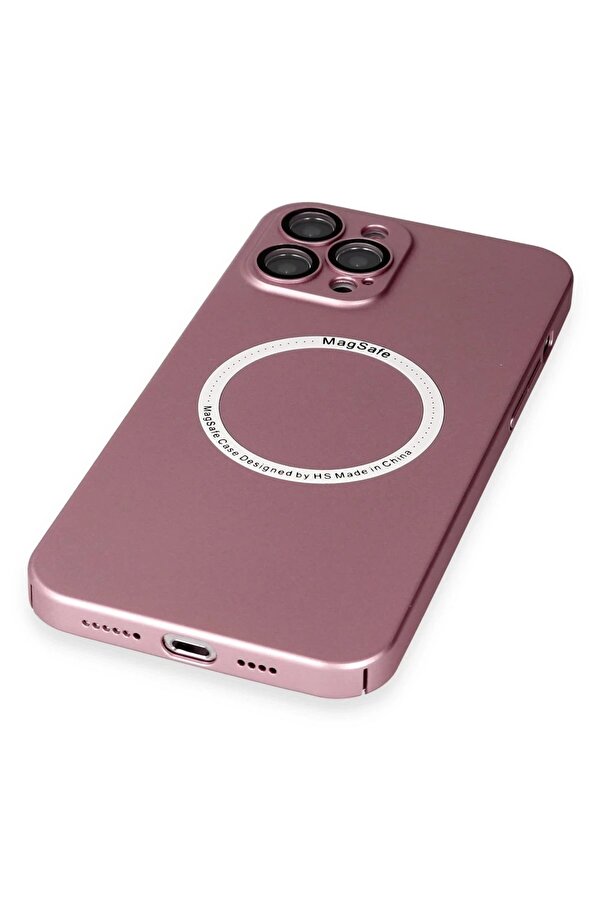 İphone 12 Pro Kılıf Jack Magneti̇csafe Lens Si̇li̇kon - Rose Gold - Dropx6422-6383