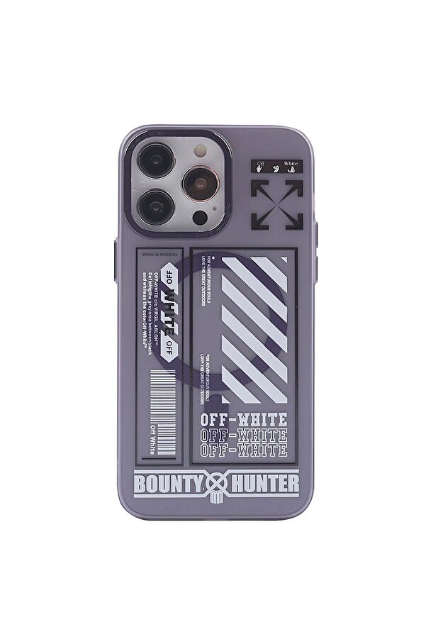 İphone 14 Pro Max Kılıf Apollo Magneti̇csafe Desenli̇ Kapak - Apollo Mor - 1 - Dropx1533-8102