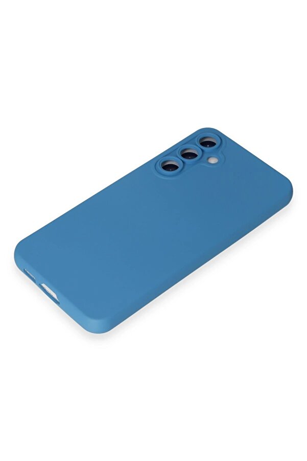Samsung Galaxy S23 Fe Kılıf Nano İçi̇ Kadi̇fe Si̇li̇kon - Mavi̇ - Dropx3988-9354